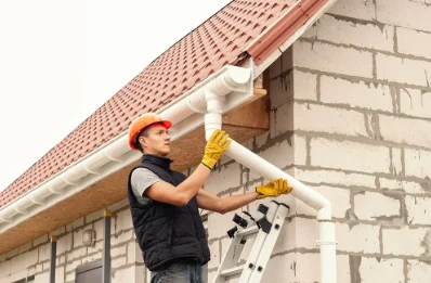 Pose et remplacement de gouttières à Lancé